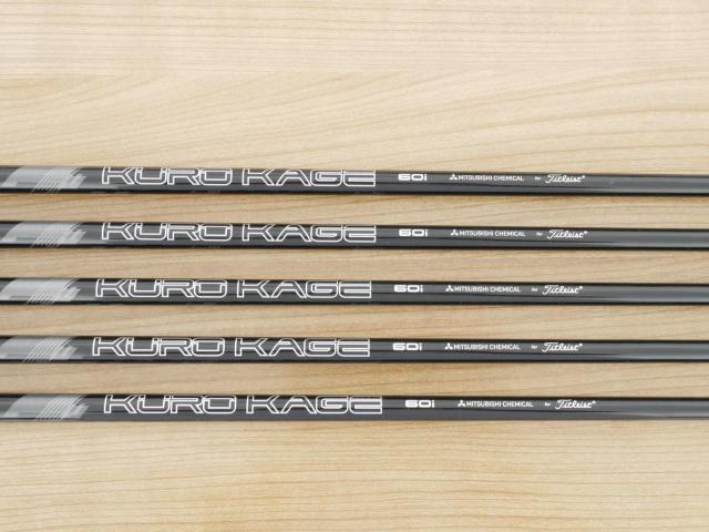 Iron set : Titleist : ชุดเหล็ก Titleist T200 (รุ่นปี 2020) มีเหล็ก 6-Pw (5 ชิ้น) ก้านกราไฟต์ Mitsubishi KUROKAGE 60i Flex R