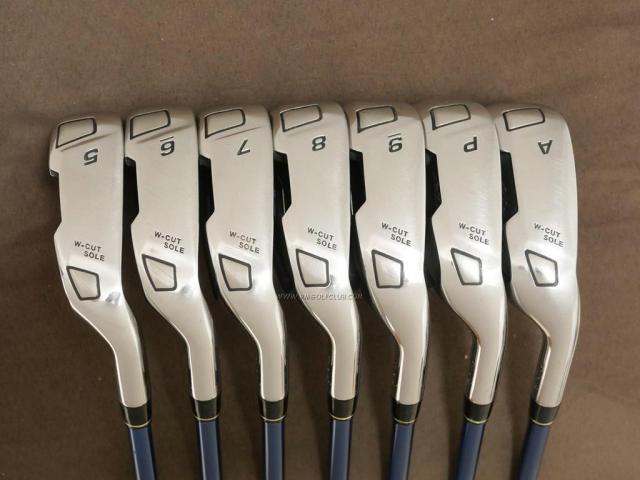 Iron set : Tsuruya : ชุดเหล็ก Tsuruya AXEL Dual Impact Z HM (หน้าเด้ง) มีเหล็ก 5-Pw,Aw (7 ชิ้น) ก้านกราไฟต์ Flex S