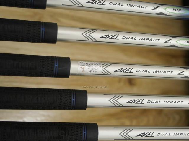 Iron set : Tsuruya : ชุดเหล็ก Tsuruya AXEL Dual Impact Z HM (หน้าเด้ง) มีเหล็ก 5-Pw,Aw (7 ชิ้น) ก้านกราไฟต์ Flex S