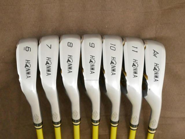 Iron set : Honma : **ก้าน 3 ดาว** ชุดเหล็ก Honma Beres IS-06 Forged (ปี 2019) มีเหล็ก 6-11,Aw (7 ชิ้น เทียบเท่า 5-Pw,Aw) ก้าน ARMRQ X (47) Flex R (3 ดาว)