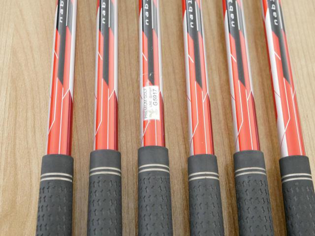 Iron set : PRGR : ชุดเหล็ก PRGR ID Nabla Red Titan (รุ่นท๊อปสุด หน้าเด้ง ไกลมาก) มีเหล็ก 6-Pw,Aw (6 ชิ้น) ก้านกราไฟต์ M-35 Flex R2