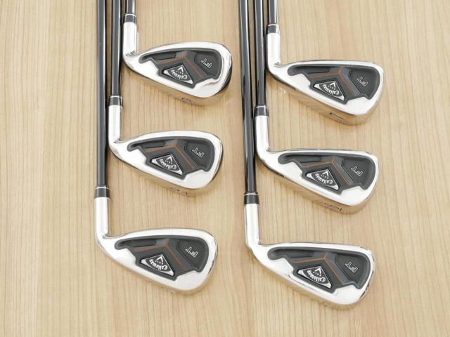 Iron set : Callaway : ชุดเหล็ก Callaway FT i-brid มีเหล็ก 5-Pw (6 ชิ้น) ก้านกราไฟต์ Flex SR