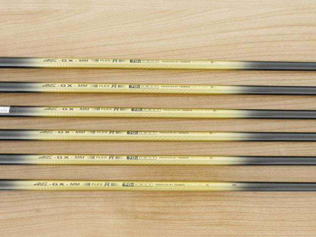 Iron set : Tsuruya : ชุดเหล็ก Tsuruya AXEL GX MM (หน้าเด้ง เบา อ่อน เหมาะกับซีเนียร์) มีเหล็ก 6-Pw,Sw (6 ชิ้น) ก้านกราไฟต์ Flex R