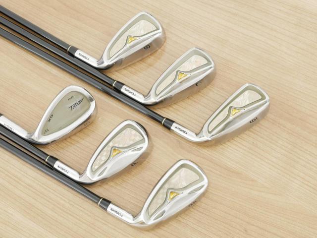 Iron set : Tsuruya : ชุดเหล็ก Tsuruya AXEL GX MM (หน้าเด้ง เบา อ่อน เหมาะกับซีเนียร์) มีเหล็ก 6-Pw,Sw (6 ชิ้น) ก้านกราไฟต์ Flex R