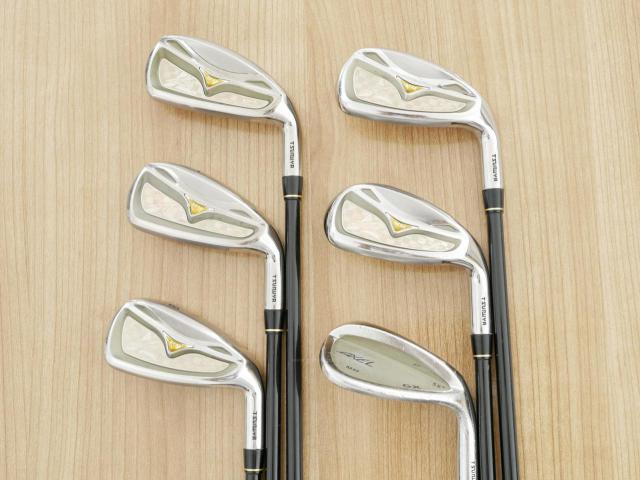 Iron set : Tsuruya : ชุดเหล็ก Tsuruya AXEL GX MM (หน้าเด้ง เบา อ่อน เหมาะกับซีเนียร์) มีเหล็ก 6-Pw,Sw (6 ชิ้น) ก้านกราไฟต์ Flex R