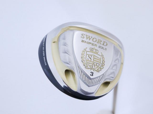 Fairway Wood : Katana : หัวไม้ 3 Katana Sword Sniper Gold (ปี 2016) Loft 16 ก้านกราไฟต์ Fujikura Speeder 556 Flex R