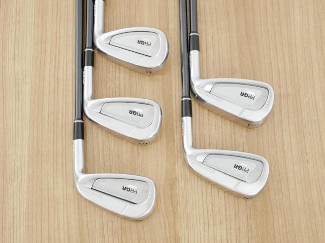 Iron set : PRGR : ชุดเหล็ก PRGR 02 Forged (ปี 2021 นุ่มมาก หายาก) มีเหล็ก 6-Pw (5 ชิ้น) ก้านกราไฟต์ Mitsubishi Diamana Flex SR