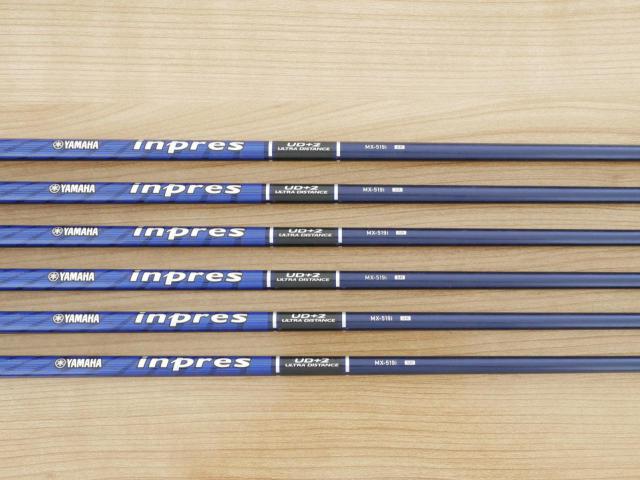 Iron set : Yamaha : ชุดเหล็ก Yamaha Inpres UD+2 (ออกปี 2019 ตีไกลที่สุด ไกลกว่าเหล็กทั่วไป 2 เบอร์ หน้าเด้ง COR 0.822) มีเหล็ก 6-Pw,Aw (6 ชิ้น) ก้านกราไฟต์ Flex SR