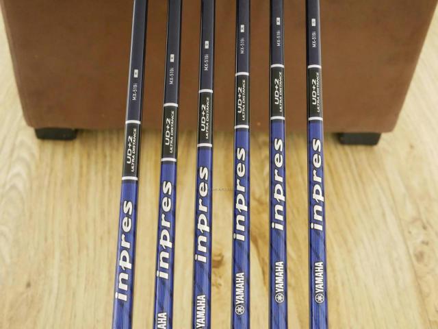 Iron set : Yamaha : ชุดเหล็ก Yamaha Inpres UD+2 (ออกปี 2019 ตีไกลที่สุด ไกลกว่าเหล็กทั่วไป 2 เบอร์ หน้าเด้ง COR 0.822) มีเหล็ก 7-Pw,Aw,Sw (6 ชิ้น) ก้านกราไฟต์ Flex R