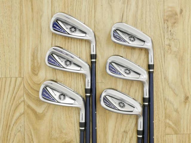 Iron set : Yamaha : ชุดเหล็ก Yamaha Inpres UD+2 (ออกปี 2019 ตีไกลที่สุด ไกลกว่าเหล็กทั่วไป 2 เบอร์ หน้าเด้ง COR 0.822) มีเหล็ก 6-Pw,Aw (6 ชิ้น) ก้านกราไฟต์ Flex SR