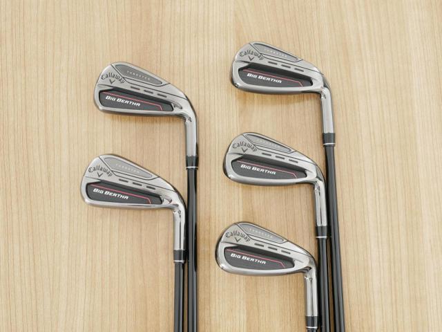 Iron set : Callaway : ชุดเหล็ก Callaway Big Bertha (รุ่นล่าสุด ปี 2023 ตีง่ายที่สุดของ Callaway) มีเหล็ก 6-Pw (5 ชิ้น) ก้านกราไฟต์ Fujikura Speeder NX Flex R