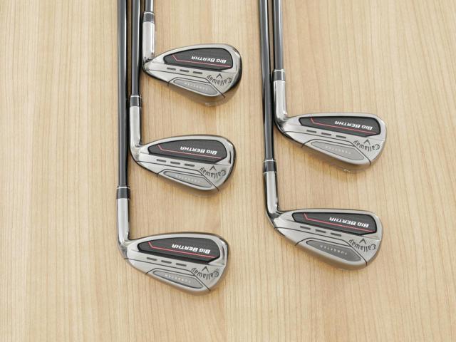 Iron set : Callaway : ชุดเหล็ก Callaway Big Bertha (รุ่นล่าสุด ปี 2023 ตีง่ายที่สุดของ Callaway) มีเหล็ก 6-Pw (5 ชิ้น) ก้านกราไฟต์ Fujikura Speeder NX Flex R