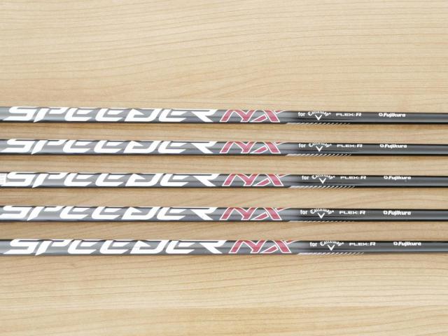 Iron set : Callaway : ชุดเหล็ก Callaway Big Bertha (รุ่นล่าสุด ปี 2023 ตีง่ายที่สุดของ Callaway) มีเหล็ก 6-Pw (5 ชิ้น) ก้านกราไฟต์ Fujikura Speeder NX Flex R