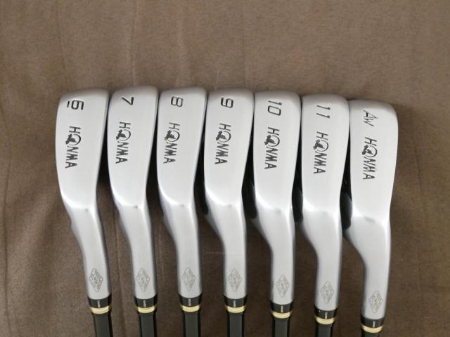 Iron set : Honma : ชุดเหล็ก Honma Beres IS-02 (หน้าเด้ง Forged) มีเหล็ก 6-11,Aw (7 ชิ้น เทียบเท่า 5-Pw,Aw) ก้าน ARMRQ 6 (49) Flex R (2 ดาว)
