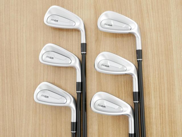 Iron set : PRGR : ชุดเหล็ก PRGR 04 Forged (รุ่นปี 2025 ตีง่าย ไกลมากๆๆ) มีเหล็ก 6-Pw,AW (6 ชิ้น) ก้านกราไฟต์ Fujikura MCI Flex R
