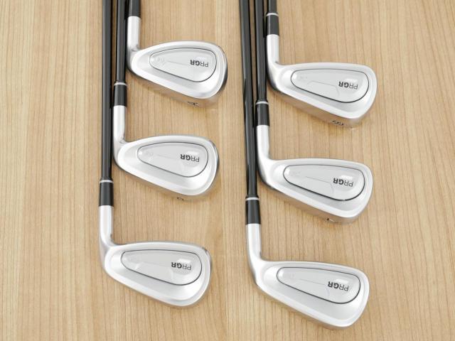 Iron set : PRGR : ชุดเหล็ก PRGR 04 Forged (รุ่นปี 2025 ตีง่าย ไกลมากๆๆ) มีเหล็ก 6-Pw,AW (6 ชิ้น) ก้านกราไฟต์ Fujikura MCI Flex R
