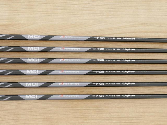 Iron set : PRGR : ชุดเหล็ก PRGR 04 Forged (รุ่นปี 2025 ตีง่าย ไกลมากๆๆ) มีเหล็ก 6-Pw,AW (6 ชิ้น) ก้านกราไฟต์ Fujikura MCI Flex R
