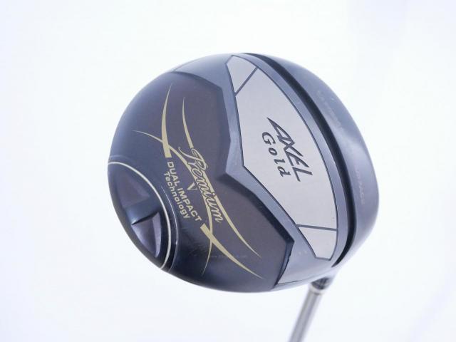 Driver : Tsuruya : ไดรเวอร์ Tsuruya AXEL Gold Premium 5 (รุ่นปี 2023 ตัวท๊อป หน้าเด้งสุดๆ COR 0.88 ของใหม่ 5 หมื่น) Loft 10.5 Flex R