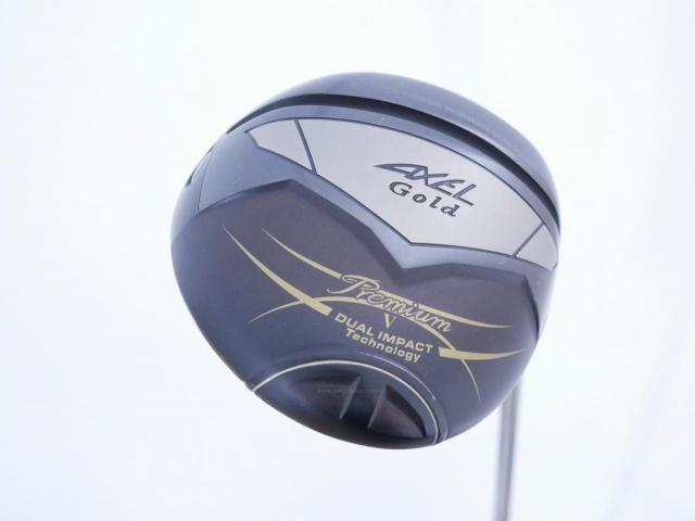 Driver : Tsuruya : ไดรเวอร์ Tsuruya AXEL Gold Premium 5 (รุ่นปี 2023 ตัวท๊อป หน้าเด้งสุดๆ COR 0.88 ของใหม่ 5 หมื่น) Loft 10.5 Flex R