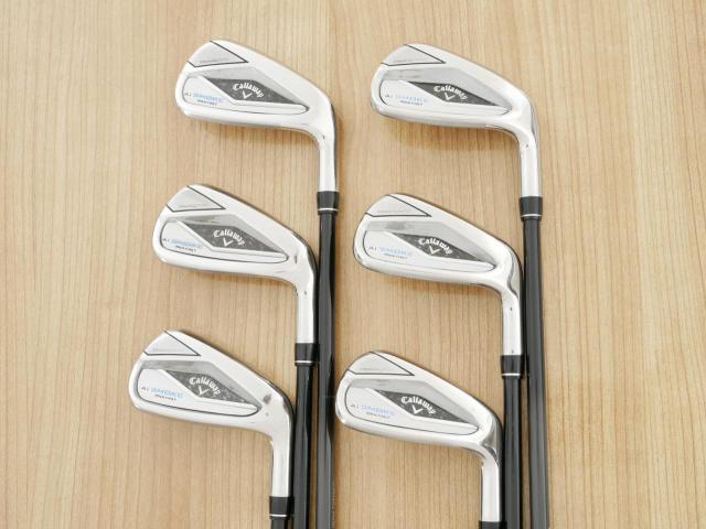 Iron set : Callaway : ชุดเหล็ก Callaway Paradym Ai Smoke Max Fast (ออกปี 2024 ตีง่ายมาก ไกล Japan Spec.) มีเหล็ก 6-Pw,Aw (6 ชิ้น) ก้านกราไฟต์ Mitsubishi TENSEI 40 Flex R